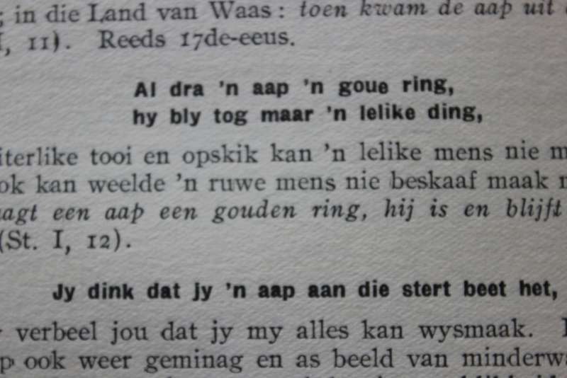 AFRIKAANSE SPREEKWOORDE EN VERWANTE VORME  deur D. F. Malherbe