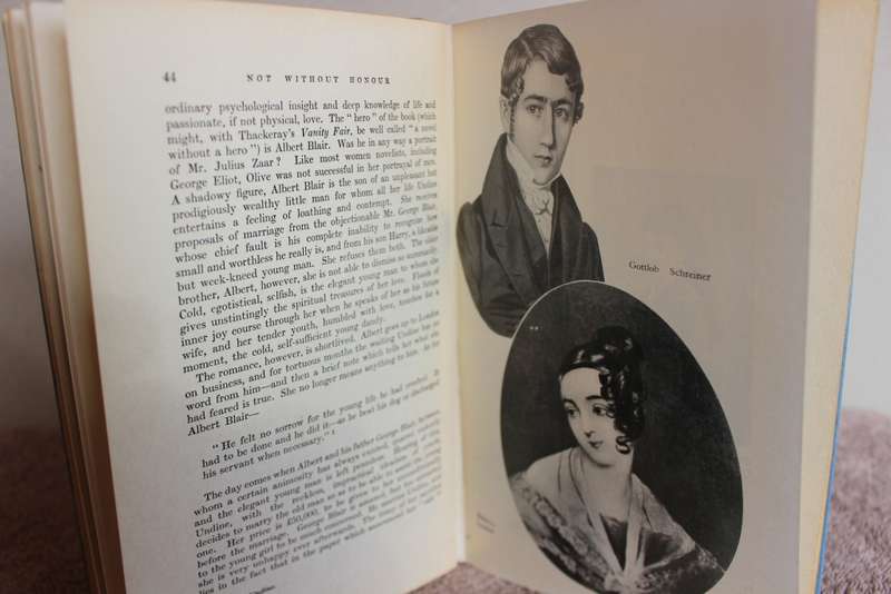 NOT WITHOUT HONOUR by Vera Buchanan-Gould. (Life and Writings of Olive Schreiner)