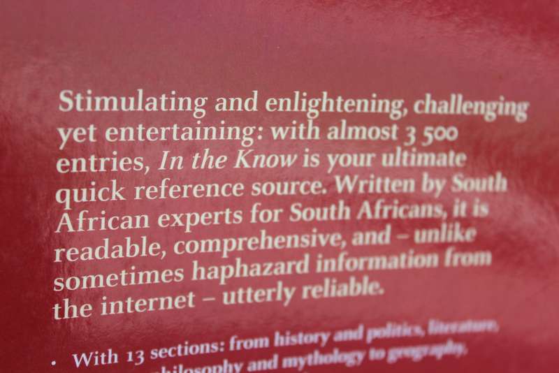 IN THE KNOW. Hans Büttner / George Claassen. (People, places, events and ideas that shape our world)