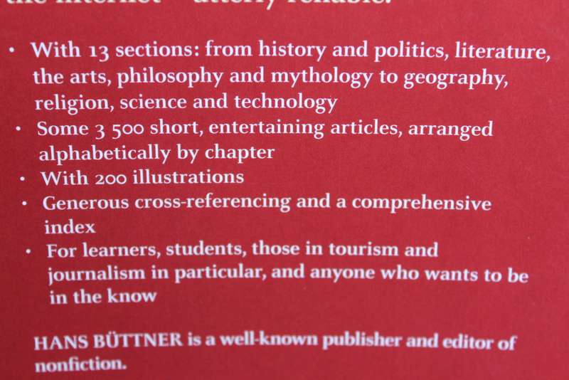 IN THE KNOW. Hans Büttner / George Claassen. (People, places, events and ideas that shape our world)
