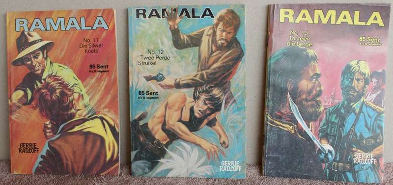 RAMALA REEKS nommers 11, 12 en 13 deur Gerrie Radloff. (Sirkel Publikasies)