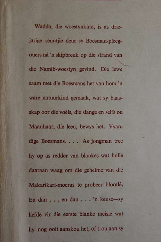 WADDA VAN DIE WOESTYN deur Cor. Dirks.