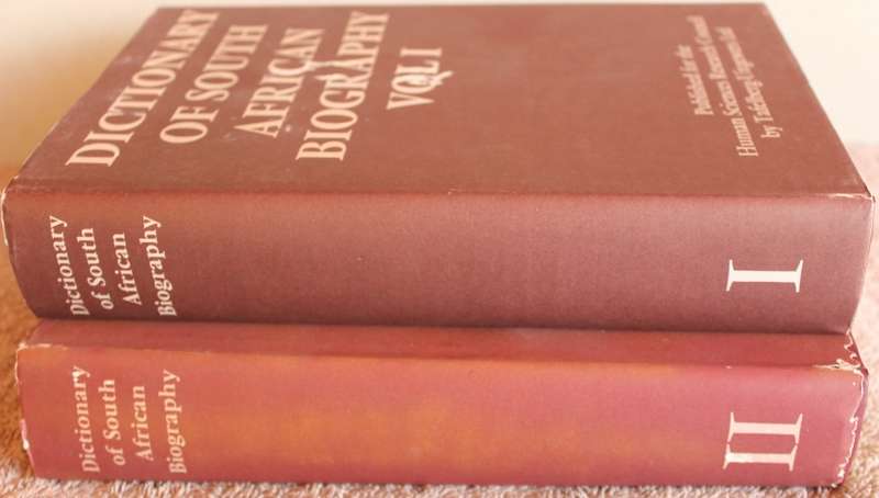 DICTIONARY OF SOUTH AFRICAN BIOGRAPHY. Volumes I and II.   (W)