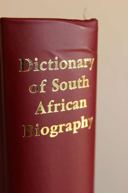 DICTIONARY OF SOUTH AFRICAN BIOGRAPHY. Volumes I and II.   (W)