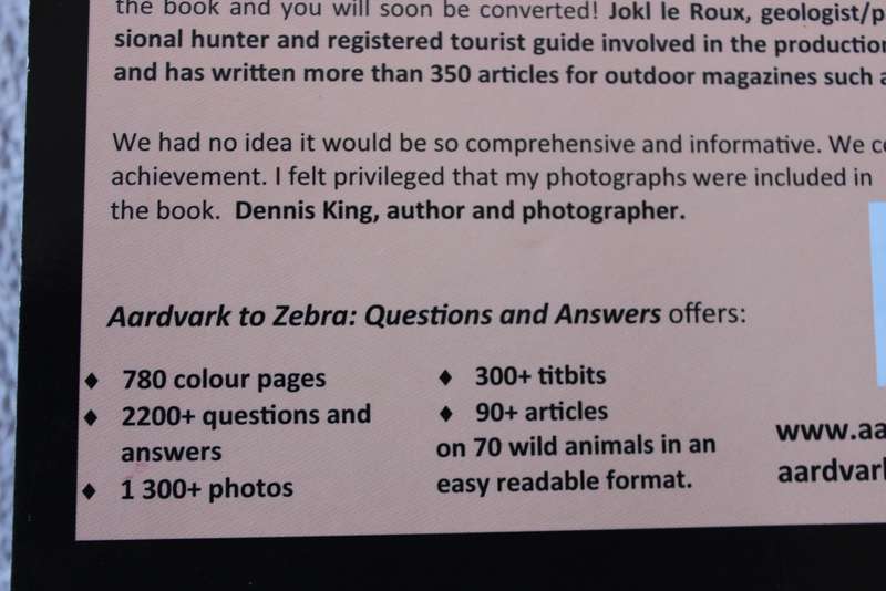 AARDVARK TO ZEBRA  Questions and Answers  Riëtte (2020)  Revised and Expanded
