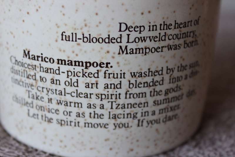 MARICO MAMPOER KERAMIEK 500 ml KRAFFIE (leeg/empty)