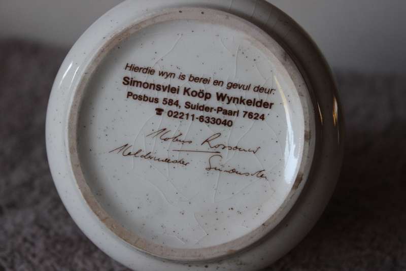 ERDE-KRAFFIE SIMONSVLEI ROOI JEREPIKO 750 ml. (leeg / empty)