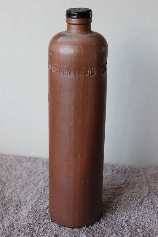 VINTAGE ERVEN LUCAS BOLLS CLAY BOTTLE  750 ml (empty)