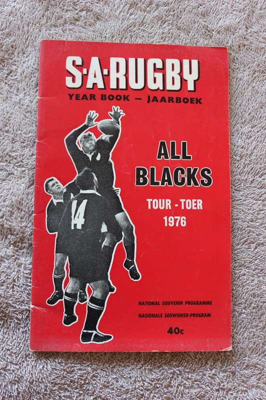 S. A. RUGBY YEARBOOK / JAARBOEK  All Blacks Tour / Toer 1976
