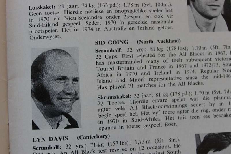 S. A. RUGBY YEARBOOK / JAARBOEK  All Blacks Tour / Toer 1976