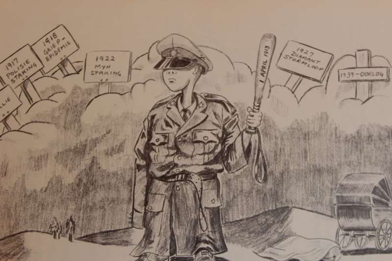 POLISIE-PRAATJIES EN PENSKETSE deur Majoor Crafford, Kaptein Dippenaar en Majoor Potgieter.    (W)