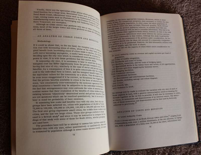 CITY, TOWN OR COUNTRY. The Economics of concentration and dispersal. L.P. Mc Crystal  (W)