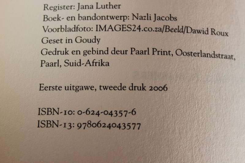 DUSKANT DIE GESKIEDENIS. Frederik Van Zyl Slabbert.  (W)