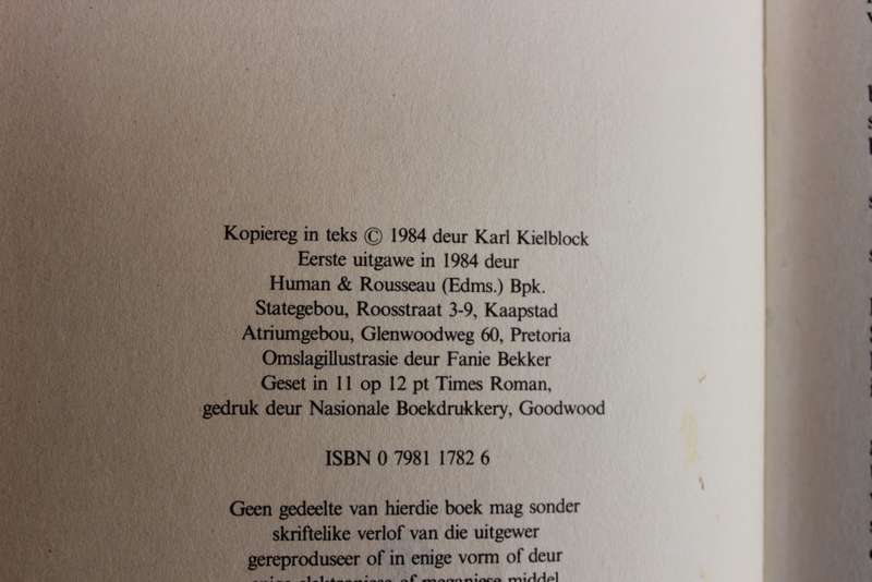 DAAR HET `N STER VERSKYN. Karl Kielblock.   (W)