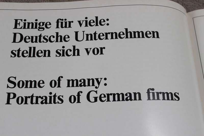 DIE WELT FRAGT NACH. A hallmark in world trade. Made in Germany. Alfred Lau.  (W)