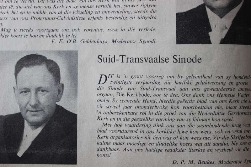 DIE KERKBODE 120 JAAR. Gedenk-uitgawe 1969.   (P)