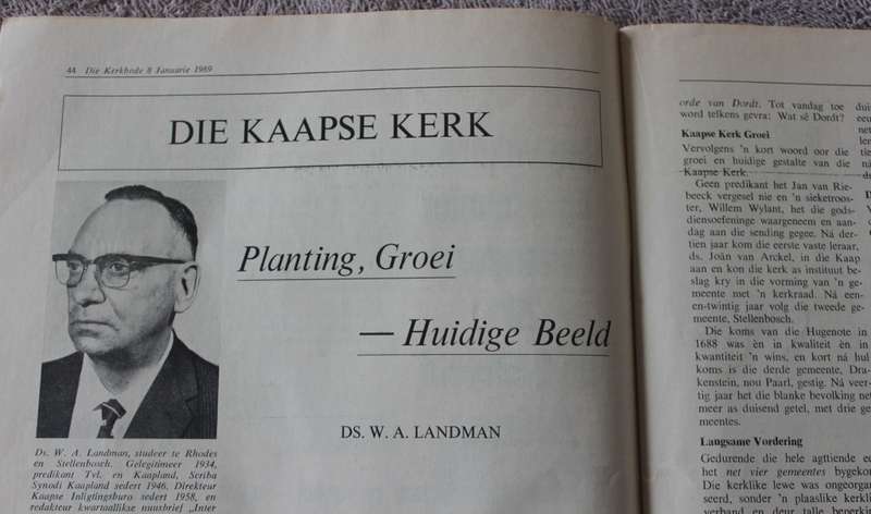 DIE KERKBODE 120 JAAR. Gedenk-uitgawe 1969.   (P)