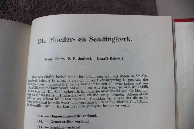NA VYFTIG JAAR 1881-1931. Eerwaarde P.P. Joubert. (Jubileum-gedenkboek Ned. Geref. Sendingkerk)  (P)