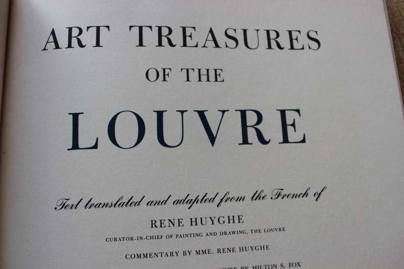 ART TREASURES OF THE LOUVRE. Text translated and adapted from the French of Rene Huyghe.    (P)