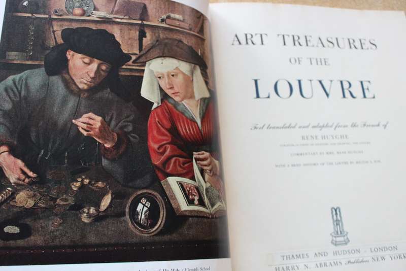 ART TREASURES OF THE LOUVRE. Text translated and adapted from the French of Rene Huyghe.    (P)