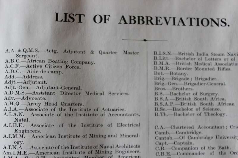 SOUTH AFRICAN WHO'S WHO.  Social and Business 1927-28.   (P)