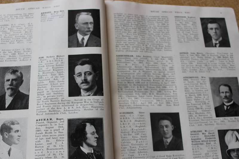 SOUTH AFRICAN WHO'S WHO.  Social and Business 1927-28.   (P)