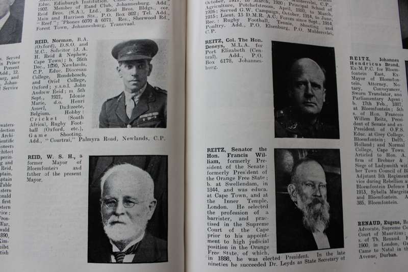 SOUTH AFRICAN WHO'S WHO.  Social and Business 1927-28.   (P)