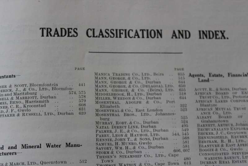 SOUTH AFRICAN WHO'S WHO.  Social and Business 1927-28.   (P)