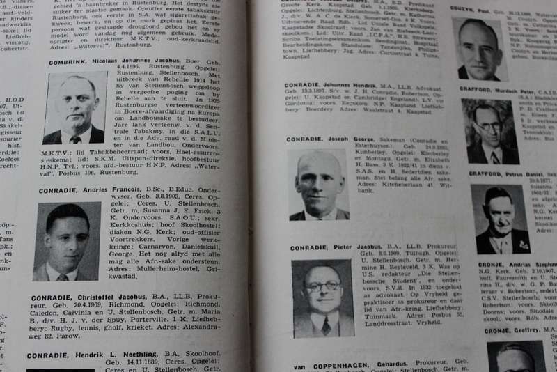 DIE AFRIKANER-PERSONEREGISTER 1942.    (P)