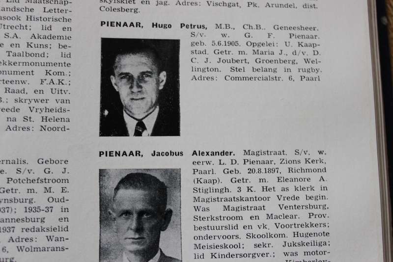 DIE AFRIKANER-PERSONEREGISTER 1942.    (P)