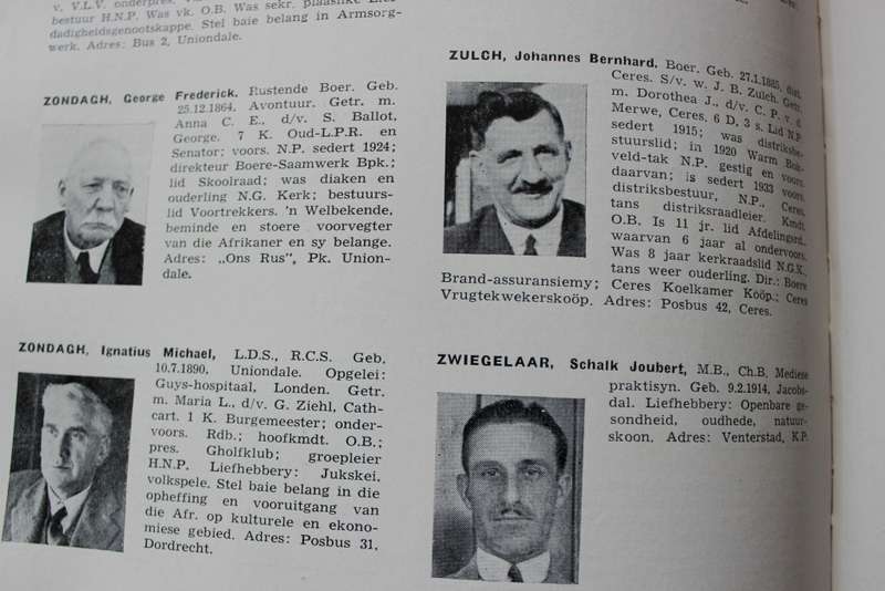 DIE AFRIKANER-PERSONEREGISTER 1942.    (P)