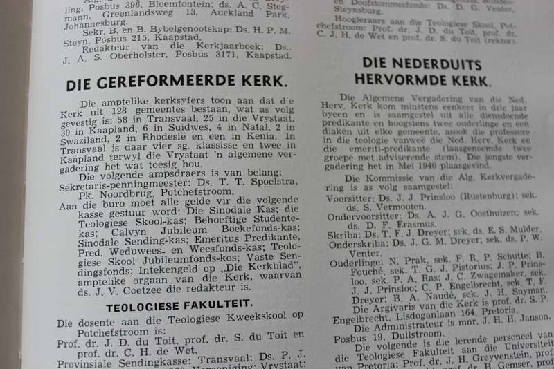 DIE AFRIKANER-PERSONEREGISTER 1942.    (P)