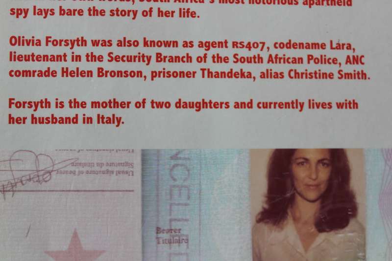 OLIVIA FORSYTH. AGENT 407. (A South African Spy Breaks her Silence)