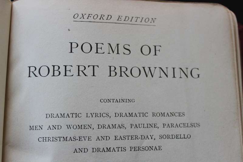 POEMS OF ROBERT BROWNING. Oxford Edition 1909.