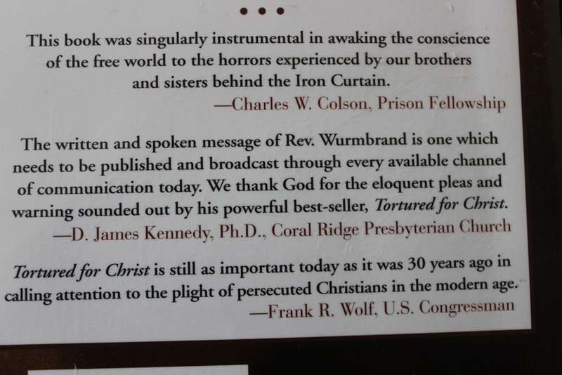 TORTURED FOR CHRIST. Richard Wurmbrand.