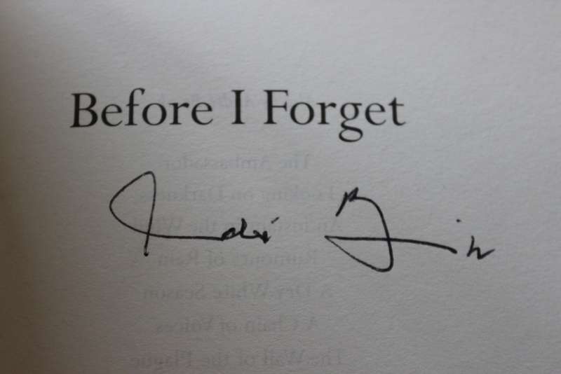 BEFORE I FORGET. André Brink. SIGNED.