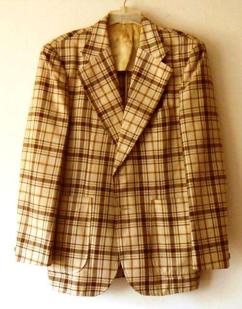 BROWN & BEIGE CHECK JACKET