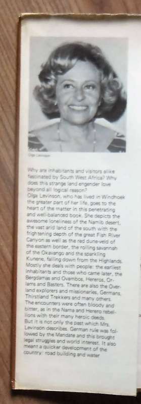 SOUTH WEST AFRICA by Olga Levinson