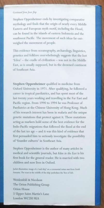 EDEN IN THE EAST The Drowned Continent of Southeast Asia by Stephen OppemheimerR135
