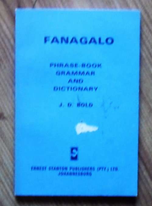 FANAGALO DICTIONARY by J D Bold