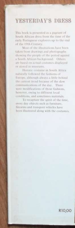 YESTERDAYS DRESS A History of Costume in South Africa by A A Telford