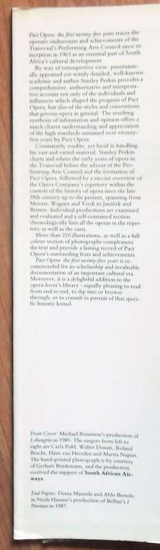 PACT OPERA The First Twenty-Five Years by Stanley Peskin