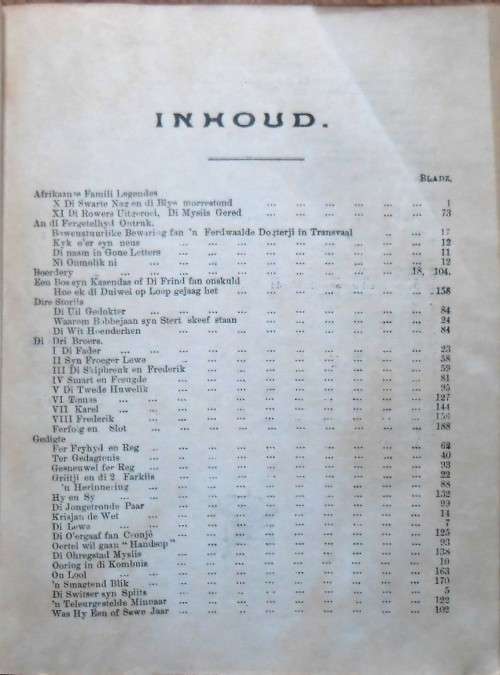 ONS KLYNTJI Enigste Tydskrif in Afrikaans Agste Jaargang 1904