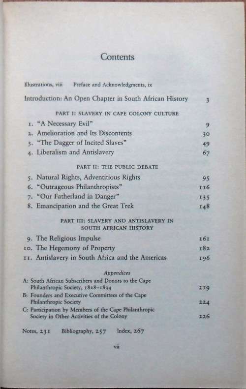THE SLAVE QUESTION Liberty and Property in South Africa by R L Watson