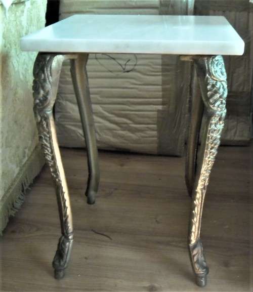 SQUARE MARBLE SIDE TABLE