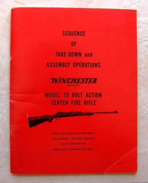 WINCHESTER MODEL 70 BOLT ACTION CENTER FIRE RIFLE