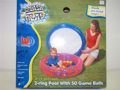 2-ring pool with 50 game balls