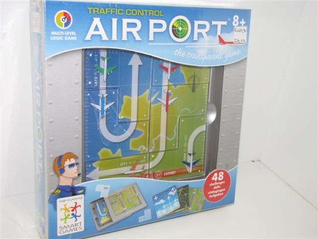 Smart game Traffic control airport educational single player board game for age 8 and up.