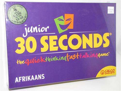 30 Seconds Junior  Afrikaans/English Award-winning board game