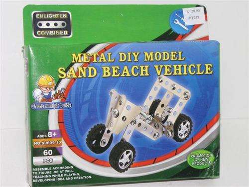 Metal DIY Model with 60 pieces for age 8 and up - Sand Beach Vehicle